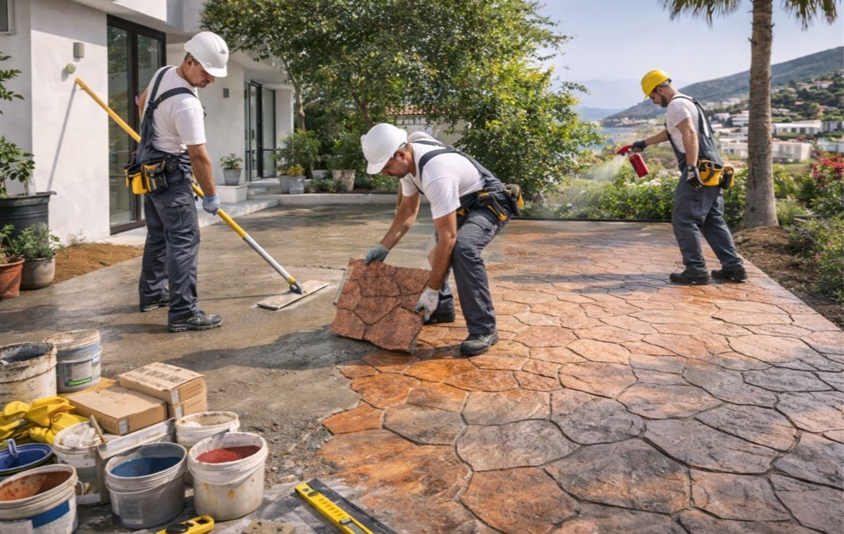 Beton ve Desenli Beton